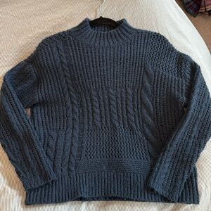 Anthropologie Navy Sweater